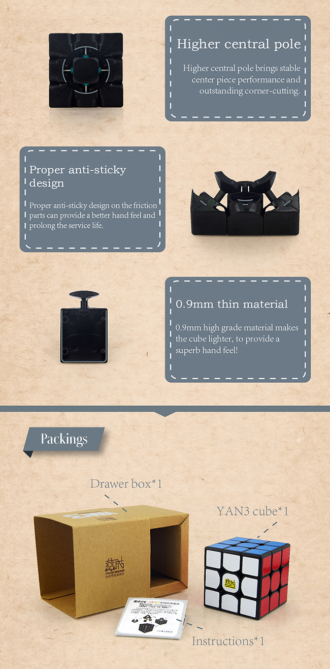 YAN3 3x3x3 Speed Cube